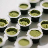 Capsules de Matcha Premium Personnalisées avec Poudre Aromatisée, Dosettes de Café Matcha