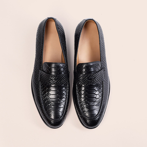 Ultime <span class=keywords><strong>Scarpe</strong></span> Eleganti da <span class=keywords><strong>Uomo</strong></span> in Vera Pelle di Vacchetta con Suola Piatta, Mocassini Slip-On per Ufficio e Business - Product Image 4