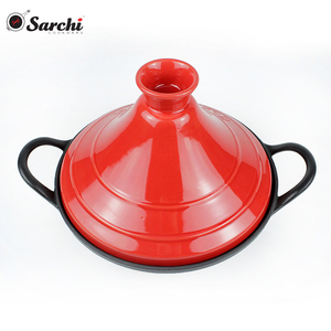 Nồi Gang Đúc Cảm Ứng Castamel, Nồi Nấu Tráng Men Cỡ Nhỏ Kiểu Moroccan - Product Image 2