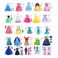 Vente flash Robe de princesse Rapunzel Sophia pour filles avec paillettes Belle Aurora Sofia Costume de cosplay fantaisie d'été Robe de fête d'anniversaire