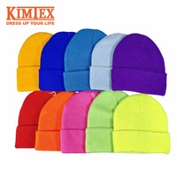 Bonnet d'hiver unisexe, élégant, confortable, acrylique, manchette pliée, broderie 3D, accessoire parfait pour le cyclisme et la pêche
