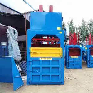 Vanest Industriële Balenpers Papierpersmachine Recycling Verticale Handmatige Afval Hydraulische Compactor Balenpers