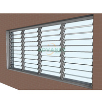 Persiennes d'extérieur Fabricants de fenêtres à cadre en aluminium Portes à persiennes noires Dernières fenêtres à évent de luxe