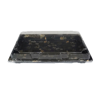 JY-1111 Hot Sell Nieuwe Sushi Verpakking Plastic Schaal Doos Plastic Snoep Verpakkingsdoos PS Wegwerp Koude Voedsel Doos
