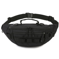 Sac de taille multifonctionnel pour les voyages en plein air, sac à bandoulière décontracté pour le sport, unisexe, imperméable, en polyester, grande capacité, pour la randonnée