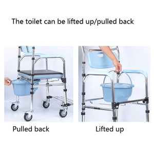 שירותים כיסא רחצה commode כיסא גלגלים - Product Image 6