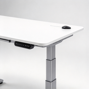 Bureau debout électrique réglable en hauteur, table de bureau en fer, poste de travail autoportant moderne pour usage domestique, bureau et commercial - Product Image 1