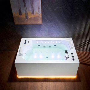 Ванна BAIYAO класса люкс, акриловая, с гидромассажем на 2 человека, европейская модель с функцией замачивания и сливом - Product Image 1