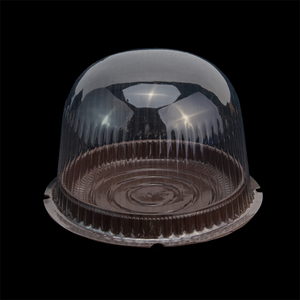 Round Dome Takeaway Cheese Cake Transparent Box Plastic Baking Box For Cake Packing