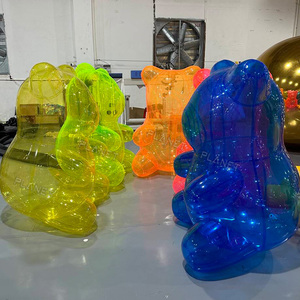 Orso Gonfiabile di Alta Qualità in PVC Trasparente, Decorazione per Feste ed Eventi, Gigante e Adorabile - Product Image 2