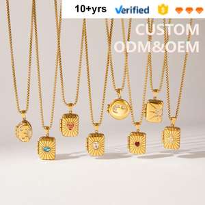 Kalung Liontin Foto Unik Mewah Ringan dari Baja Anti Karat CAIOOCHE OEM ODM, Hadiah Perhiasan Hari Valentine - Product Image 1