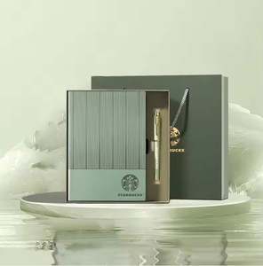 Custom Logo Luxury Leather Notebook Planner Business Stationery Office A5 Pen Bottle Promotional Luxury <b>Gift</b> <b>Set</b> with <b>Gift</b> Box - Product Image 3