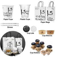 Gobelets jetables écologiques en PLA, PET, PP transparents avec couvercle plat, compostables, biodégradables, à usage unique, 12oz, 16oz, 20oz, 22oz