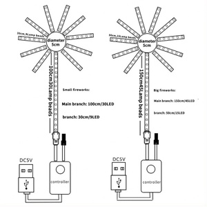 Tira de Luces LED RGB Inteligente con Control Remoto, Luces Decorativas de Interior con Efecto de Fuegos Artificiales - Product Image 3