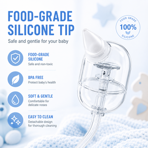Nettoyeur nasal électrique intelligent en silicone pour bébé, écran LCD, 9 niveaux d'aspiration réglables, faible bruit, sans BPA, soins pour bébé - Product Image 3