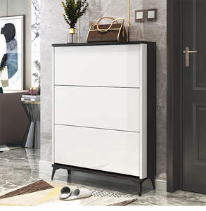 Zapatero Estilo Italiano, Mueble de Entrada Plegable de Gran Capacidad para Exterior de la Puerta, Moderno Estante para Zapatos - Product Image 3