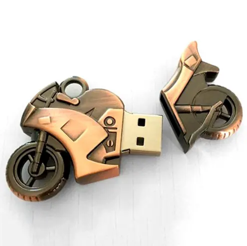 כונן הבזק מסוג USB בצורת אופנוע רטרו מקל usb לכונן עט מתנה מותאם אישית 1g 2g 4g 8g 16g