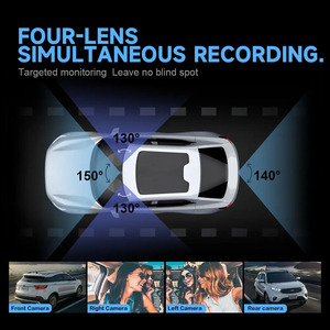 กล้องติดรถยนต์ 1080P พร้อมระบบมองเห็นในเวลากลางคืนด้วยอินฟราเรด GPS Logger WiFi APP 360 °   กล้องบันทึกวิดีโอแบบพาโนรามาพร้อมระบบ ACC (สายไฟตรง) สำหรับตรวจจับการจอดรถตลอด 24 ชั่วโมง - Product Image 2