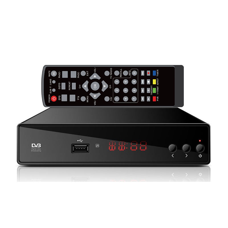 Konverter TV Digital Full Hd Dvbt2 Penerima HEVC DVB T2 STB H.265 Dvb-T2 Set-Top Box Penerima Tv