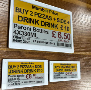 ผู้ผลิตขายส่งป้ายราคาอิเล็กทรอนิกส์คุณภาพสูงขนาด 2.13-10.2 นิ้ว จอแสดงผล E Ink ป้ายชั้นวางสินค้าอิเล็กทรอนิกส์ ESL สำหรับร้านขายของชำ - Product Image 1