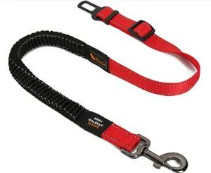 Verstelbare Reflecterende Elastische Bungee Riem Hond Nylon Autogordel Hoge Kwaliteit Beste Huisdier Veiligheid Hond Kat Autogordel