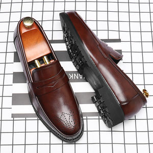 Zapatos Formales Personalizados para Hombre, Casuales, Elegantes, Clásicos, para Bodas, Otoño, Impermeables, Ligeros, con Soporte de Arco - Product Image 2