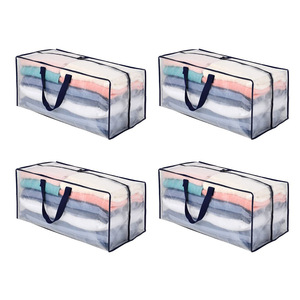 Di chuyển lưu trữ <span class=keywords><strong>PP</strong></span> dệt túi có thể gập lại Giỏ mua hàng dày không thấm nước tái sử dụng <span class=keywords><strong>PP</strong></span> dệt Túi - Product Image 2