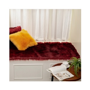 <span class=keywords><strong>Tapis</strong></span> rond doux en fausse <span class=keywords><strong>fourrure</strong></span> de mouton, grand accessoire <span class=keywords><strong>blanc</strong></span> et rose, parfait pour une chambre à coucher, moquette synthétique pelucheuse et douce - Product Image 5