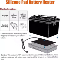 Plaque chauffante flexible en silicone OEM pour l'avertissage pré-chauffage des armoires de stockage d'énergie à batterie au lithium