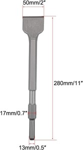 Burin à froid haute résistance, durable, à pointe hexagonale, pour la sculpture sur pierre, outils de maçonnerie pour artisans et <span class=keywords><strong>architectes</strong></span> - Product Image 4