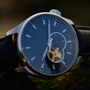 Orologio da Uomo Elegante Giapponese con Movimento Automatico 82S5, Fondello Trasparente, Lancette Luminose C3, Cassa da 40mm, Impermeabile 10 ATM - Product Image 5