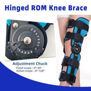 Attelle de genou articulée en aluminium avec verrouillage d'angle, orthèse post-opératoire pour la rééducation des lésions du ménisque et des ligaments croisés antérieurs - Product Image 5