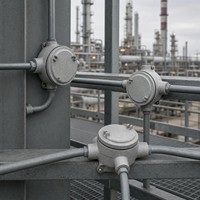 Boîtier de jonction antidéflagrant API Standard pour composants PLC (Type A-J) Protection IP66 & Ex Db IIC T6 Gb