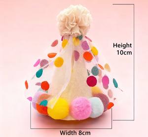 قبعة عيد ميلاد للحيوانات الأليفة قابلة للتعديل مع عصابة رأس للكلاب والقطط مع مريلة للتصوير - Product Image 4