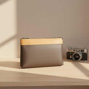 Bolso de Mano de Cuero PU de Alta Calidad para Hombre, Diseño de Marca Premium, Estilo Vintage, Pequeño, de Lujo, con Cierre de Cremallera, para Viajes - Product Image 1