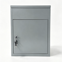 Boîte de livraison de colis verrouillable en métal, boîte de dépôt sécurisée pour colis, boîte aux lettres extérieure pour la maison ou le bureau, boîte de collecte de colis