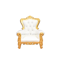 Chaises de trône pour enfants, style royal, dossier haut, pour fête d'anniversaire, vente en gros