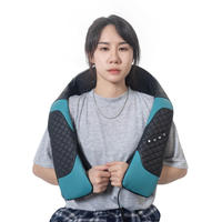 Masseur corporel électrique pour la maison et la voiture, relaxation, massage du cou, shiatsu, infrarouge, pétrissage 3D, vibration, sensation de toucher réel, minuterie