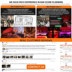 على شكل حرف U أرائك بار شيشة ويسكي طاولة أريكة جلد صناعي بار نادي صالة خشب صلب أريكة ديسكو بار - Product Image 6