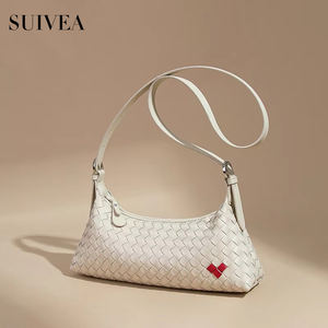 กระเป๋าผ้าทอแฮนด์เมดดีไซน์เฉพาะกลุ่มกระเป๋าถือสำหรับผู้หญิง, กระเป๋าถือสะพายไหล่ใบเดียวอเนกประสงค์ทันสมัย - Product Image 5