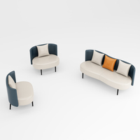 Chaise moderne à dossier haut pour réception de loisirs d'hôtel Chaise à dossier large Fauteuil paresseux en cuir rembourré Fauteuil Canapé Chaise