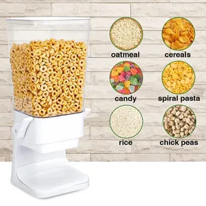 High clear plastic food dispenser food cereal dispenser machine commercial three head cereal dispenser