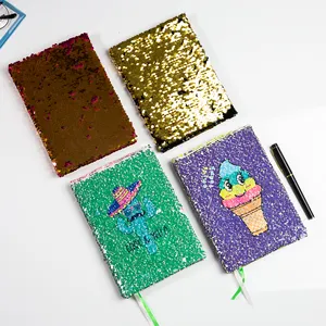 2023 Reversible Sequin Notebook Bling Bling Dairy with Cheap Price