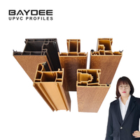 China baydee precio de fábrica upvc PVC ventana y puerta en la construcción
