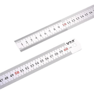 Regla Recta de Acero Inoxidable Niu Xiang de 10 cm con Doble Escala, Herramienta de Medición Metálica de Alta Precisión - Product Image 2