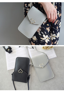 Borsa a Tracolla Universale Colorata per Telefono Cellulare da Donna, Custodia in Pelle PU con Finestra Trasparente in PVC e Chiusura a Bottone - Product Image 6