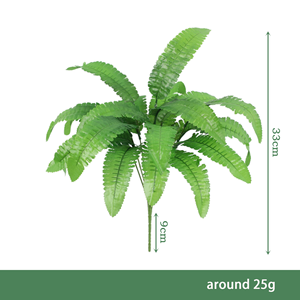 Ramo de hojas persas de Pothos de 7 cabezas, arreglo de flores de pared de plantas verdes simuladas, decoración de boda, plantas artificiales, vegetación - Product Image 6