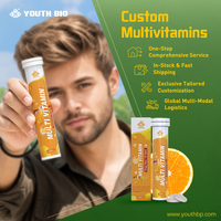Comprimés effervescents multivitaminés OEM à la vitamine C, formule zinc-sélénium, directement de l'usine, pour le soutien quotidien de la résilience, vente en gros et approvisionnement en vrac