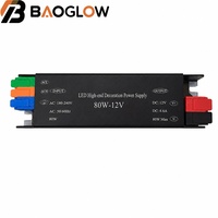 Alimentation à découpage ultra-mince CA 180-240V Entrée Sortie 100W-400W Tension Constante Adaptateur Secteur pour Bande LED Intérieure