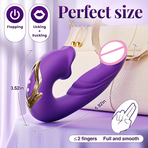 Vibrador de Punto G para Mujeres, Placer Intenso, Estimulador de Clítoris con Succión y Lamido, Vibrador Bucal, Dildo, Tapón Anal, Juguetes Sexuales para Mujeres - Product Image 2